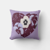 Coussin décoratif Cœur de Violettes Kussen (Voorkant)