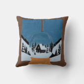 Coussin Décoratif Hivernal - Boule à Neige Kussen (Achterkant)