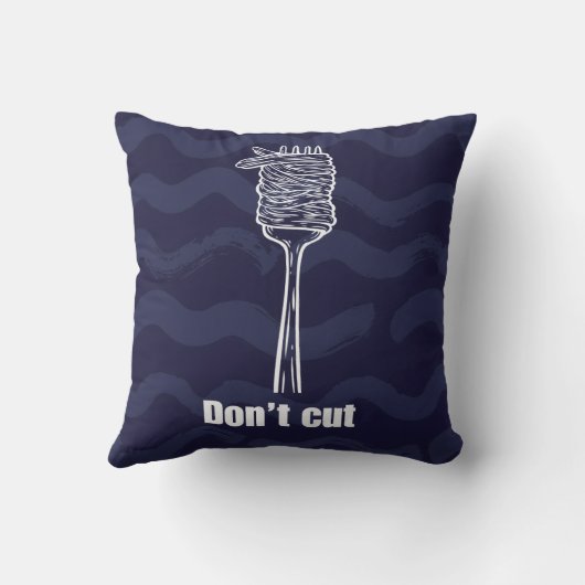 Coussin - Don't Cut - zelfgemaakt deco & Italië Kussen (Achterkant)