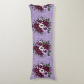 Coussin Long Décoratif - Bouquet de Violettes Lichaamskussen (Voorkant Verticaal)