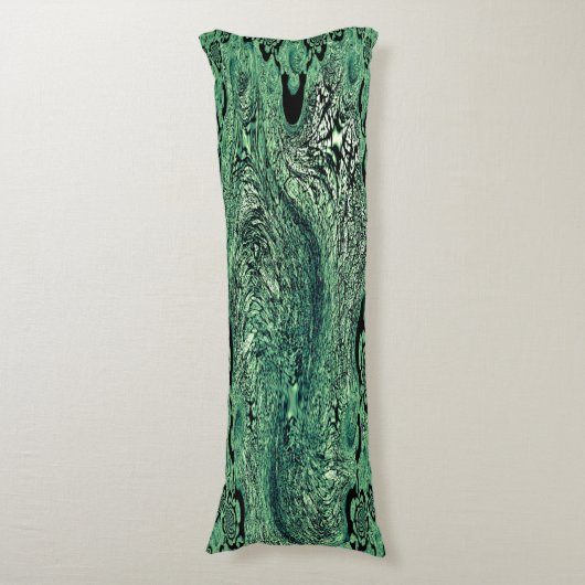 Coussin Long - Fresh Flip: The Green‑Blue Mood Cus Lichaamskussen (Voorkant Verticaal)