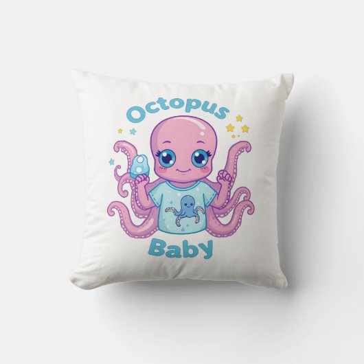 Coussin Octopus Baby  Kussen (Voorkant)