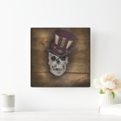 Coussin Steampunk Vierkante Klok (Huis)