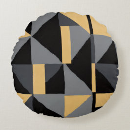 Coussins rond Géométrie Moderne Artisanal Kussen