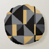 Coussins rond Géométrie Moderne Artisanal Kussen (Achterkant)