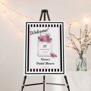 Couture Bruid Dames Bruiloft Aftellen Feest Poster