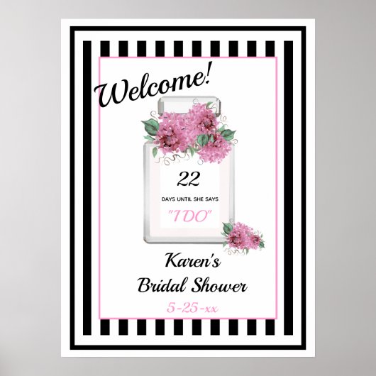 Couture Bruid Dames Bruiloft Tellen Achteruit Part Poster (Voorkant)