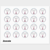 Couture Cakes Aqua Bakkerij Box Seals Ronde Sticker (Vel)