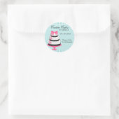 Couture Cakes Aqua Bakkerij Stickers (Tas)