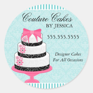 Couture Cakes Aqua Bakkerij Stickers