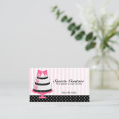 Couture Cakes Bakery Maatwerk Visitekaartje (Staand voorkant)