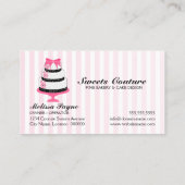 Couture Cakes Bakery Maatwerk Visitekaartje (Achterkant)