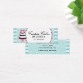 Couture Cakes Bakkerij Aqua Hang Labels Mini Visitekaartjes (Bureau)