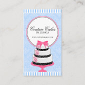 Couture Cakes Bakkerij Blauw Visitekaartje (Voorkant)