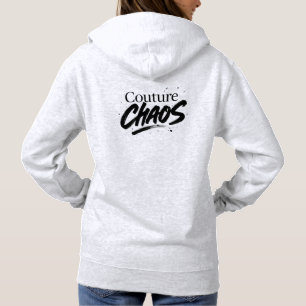 Couture Chaos Hoodie - hoge Mode rommelige estheti