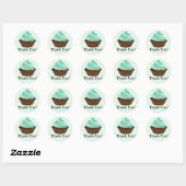 Couture Cupcake bakkerij dank u Ronde Sticker (Vel)