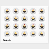 Couture Cupcake bakkerij dank u Ronde Sticker (Vel)