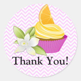 Couture Cupcake bakkerij dank u Ronde Sticker