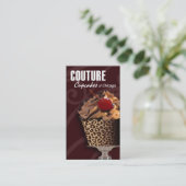 "Couture Cupcakes!" - Fancy Desserts, Pasters Visitekaartje (Staand voorkant)