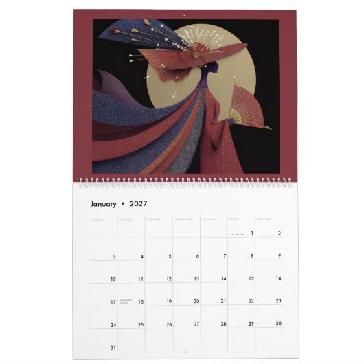 COUTURE' ELEGANTIE KALENDER (Jan 2027)