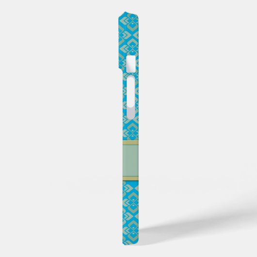 Couture geïnspireerd op naam blauw Case-Mate iPhone case (Achterkant / Links)