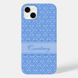Couture geïnspireerd op naam blauw gepatterd Case-Mate iPhone case