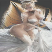 Couture Lace Gown on a Golden Stage Sticker (Voorkant)