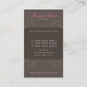 COUTURE VISITEKAARTJE:: couture florish 1AP Visitekaartje (Achterkant)