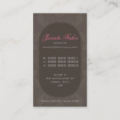 COUTURE VISITEKAARTJE:: couture florish 1BP Visitekaartje (Achterkant)