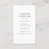 Couture Zwart en Goud Design Studio Visitekaartje (Achterkant)