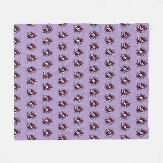 Couverture Polaire Douceur – Bouquet de Violettes Fleece Deken (Voorkant (Horizontaal))
