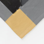 Couverture Polaire Géométrie Noir, gris et or Fleece Deken (Hoek)