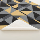 Couverture Sherpa Géométrie Noire, Grise et Or Sherpa Deken (3/4)