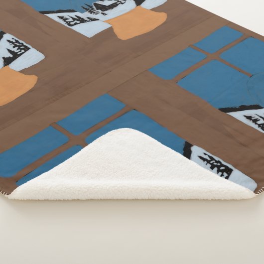 Couverture Sherpa Hivernale Boule à Neige Deken (3/4)