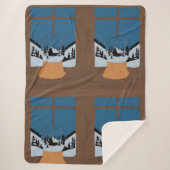 Couverture Sherpa Hivernale Boule à Neige Sherpa Deken (Voorkant)