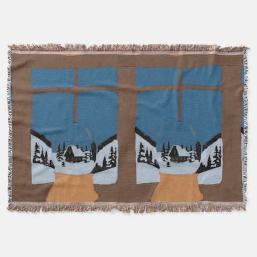 Couverture Tissée Hivernale - Boule à Neige Deken (Voorkant)