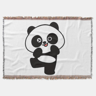Couverture Tissée Petit Panda Kawaii Deken