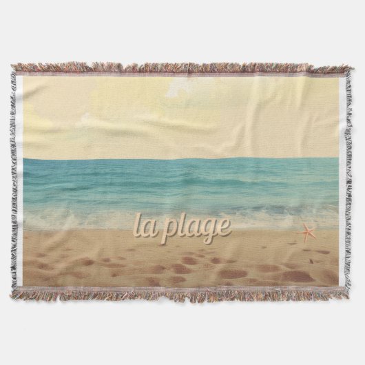 Couverture Tissée Plage Tropicale Deken (Voorkant)