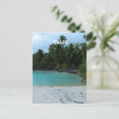 Cove in Tahiti Briefkaart (Staand voorkant)