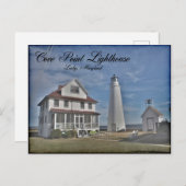 Cove Point Lighthouders Post Card Briefkaart (Voorkant / Achterkant)