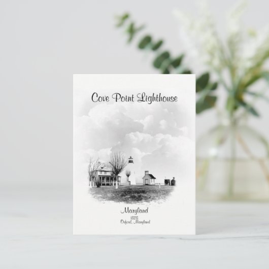 Cove Point Lighthouse- Maryland Briefkaart (Staand voorkant)