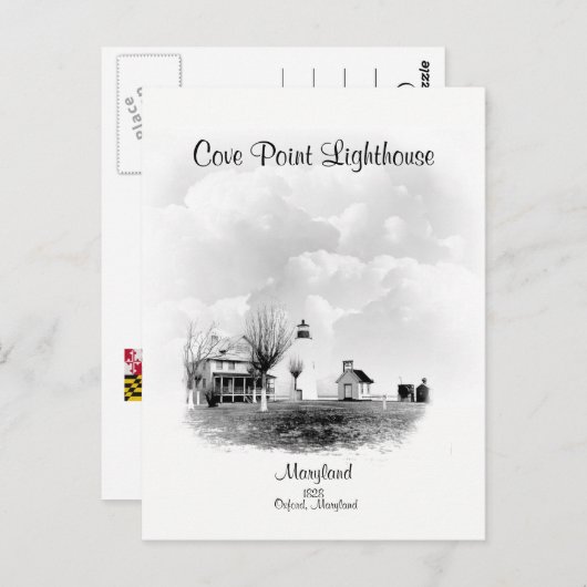 Cove Point Lighthouse- Maryland Briefkaart (Voorkant / Achterkant)