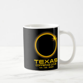 Cove Texas TX Totale Zonsverduistering 2024 Koffiemok