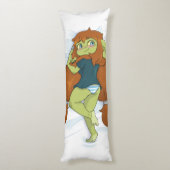 Cove the Goblin//Body kussen//PJ's Lichaamskussen (Achterkant (Verticaal))