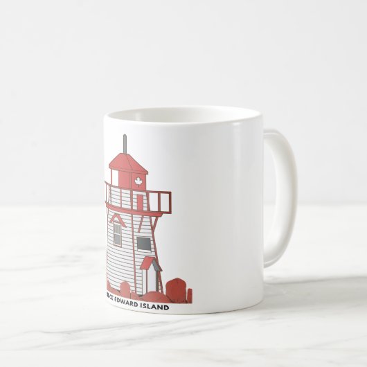 Covehead Lighthouse PEI Mok (Voorkant rechts)