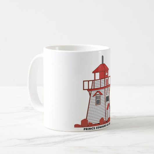 Covehead Lighthouse PEI Mok (Voorkant links)