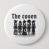 coven bachelorette party witchy ronde button 4,0 cm (Voorkant)