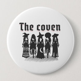 coven bachelorette party witchy ronde button 4,0 cm