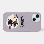 Coven Club Heks Paars Halloween iPhone 15 Case (Achterkant horizontaal)