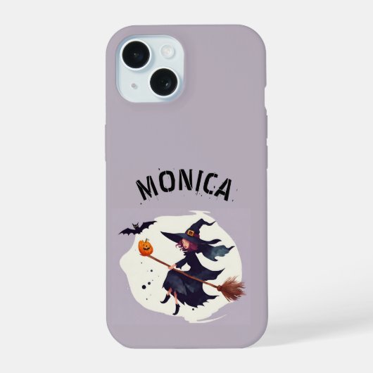 Coven Club Heks Paars Halloween iPhone 15 Case (Achterkant)